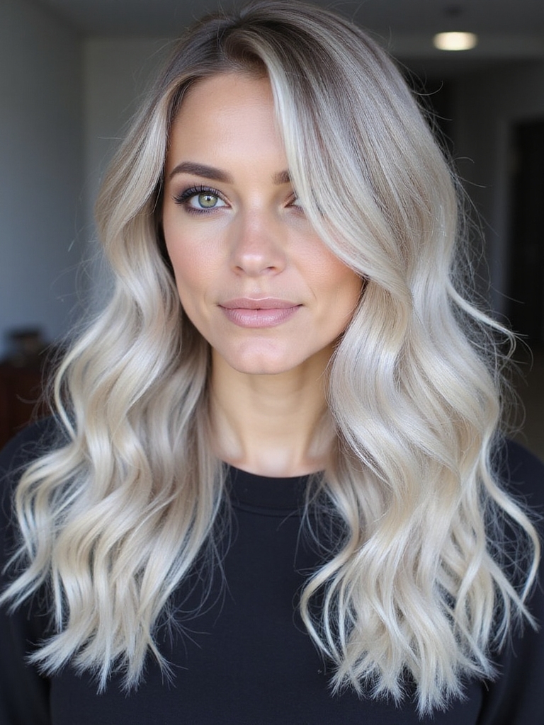 elegant cool toned blonde sophistication