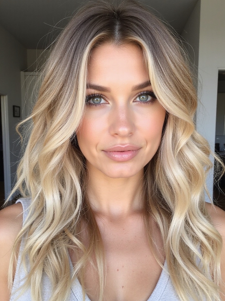 elegant soft champagne blonde