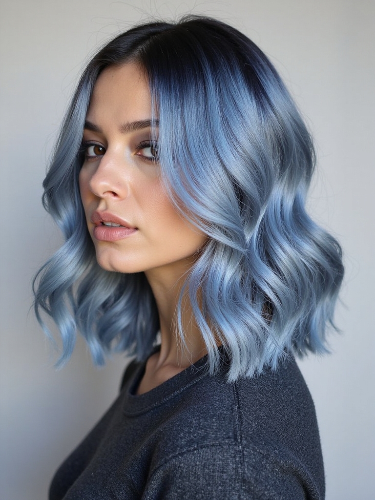 elegant steel blue versatility