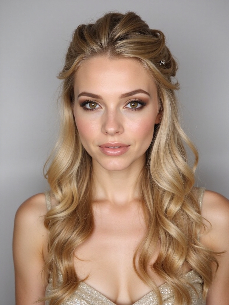elegant versatile half up style