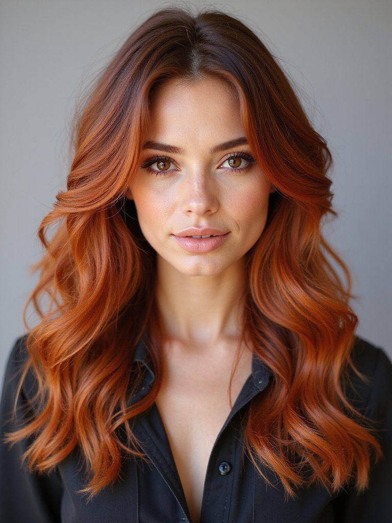 enchanting auburn spice hair