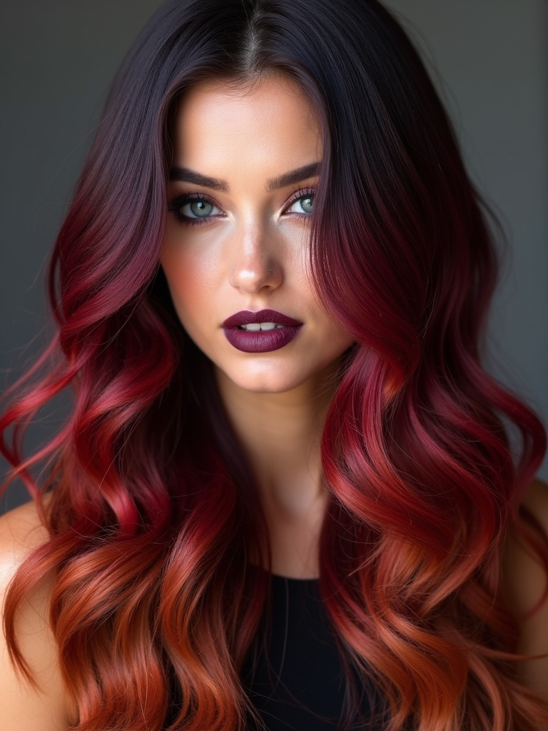 enchanting black cherry ombre