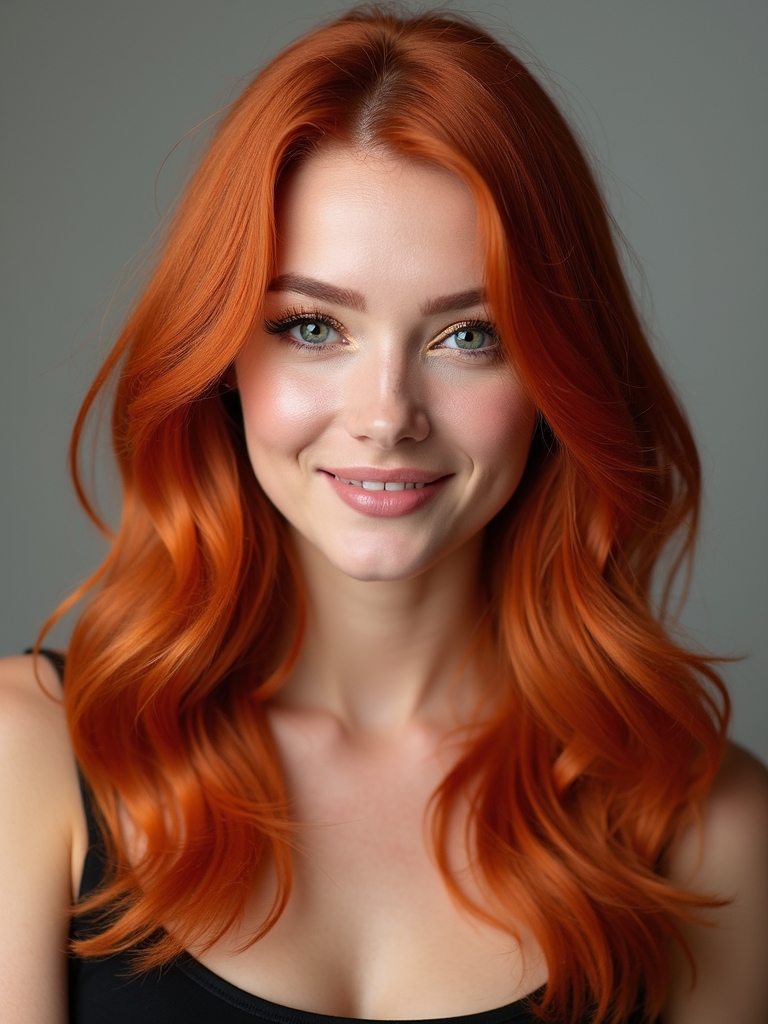 enhance red hair makeup