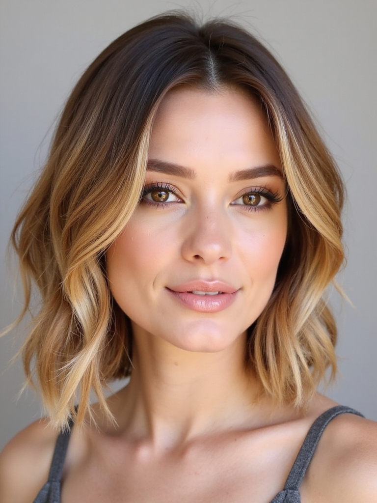 honey caramel bob elegance