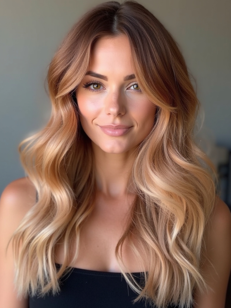 honey caramel rose gold fusion