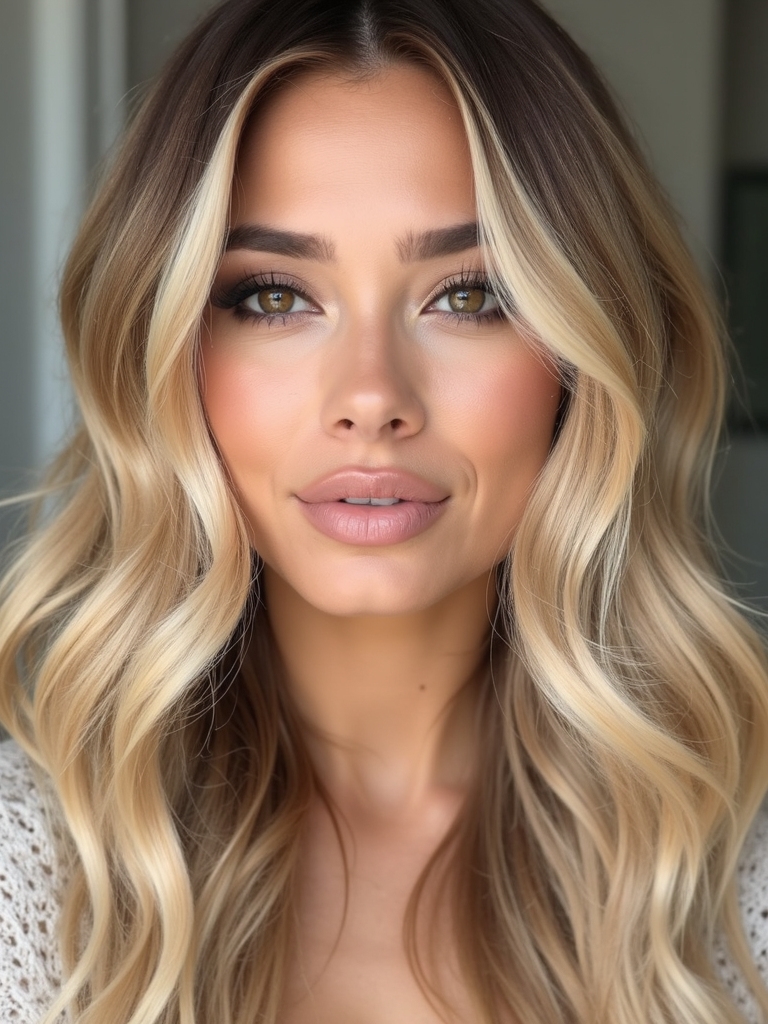 lustrous golden buttery highlights