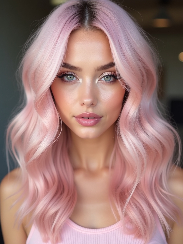 maintaining pastel pink vibrancy