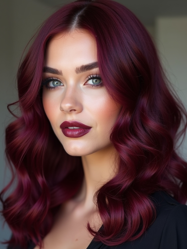 plum red vibrant sophistication