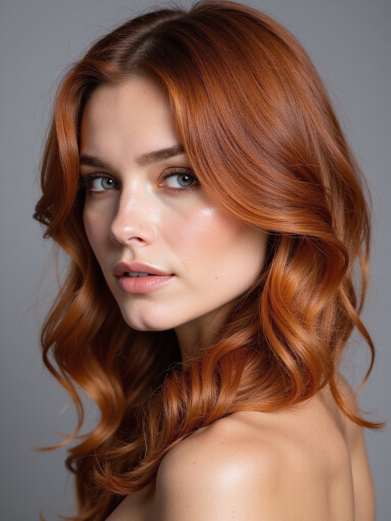 radiant low maintenance copper hair
