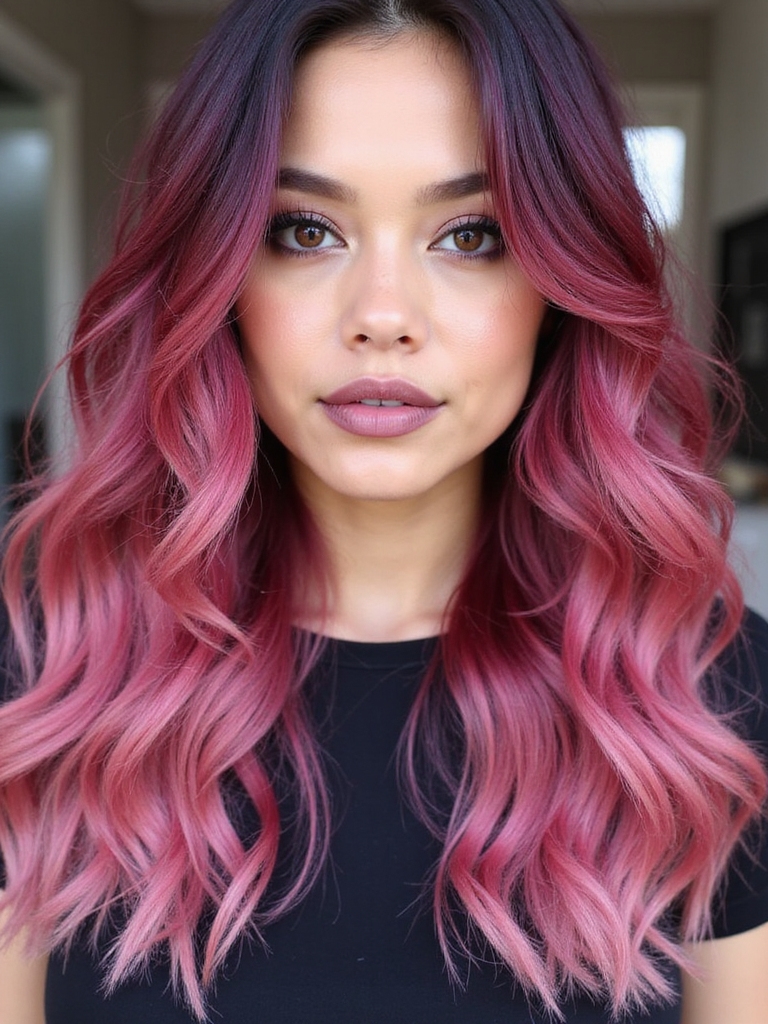 seamless dark pink ombre