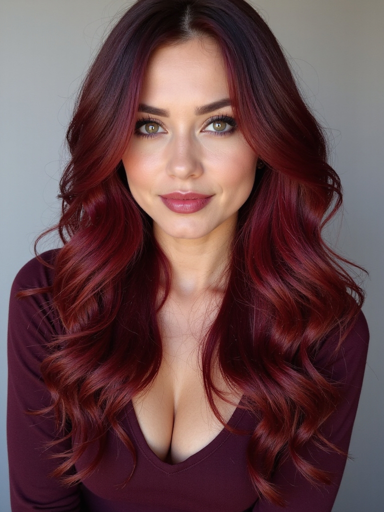 seamless wine red ombre