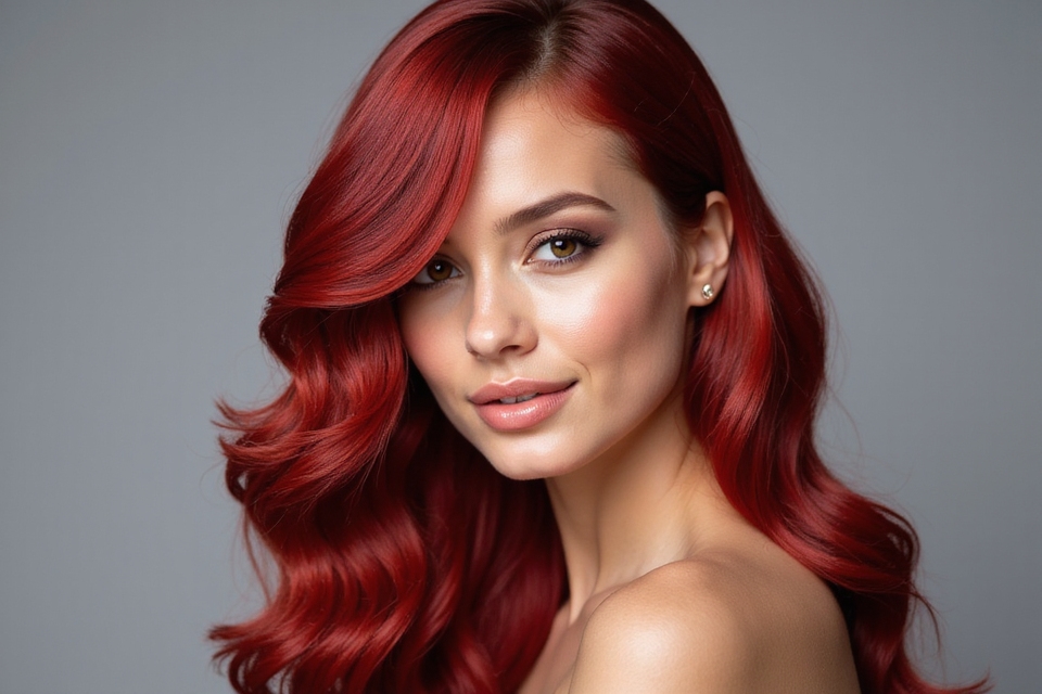 shining confidence in red