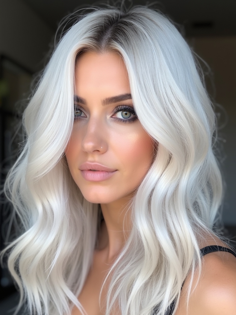silver blonde hair trend
