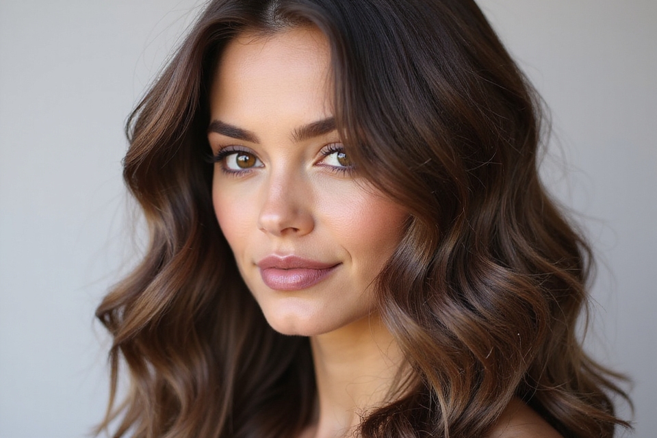 sleek modern cool brown hairstyles