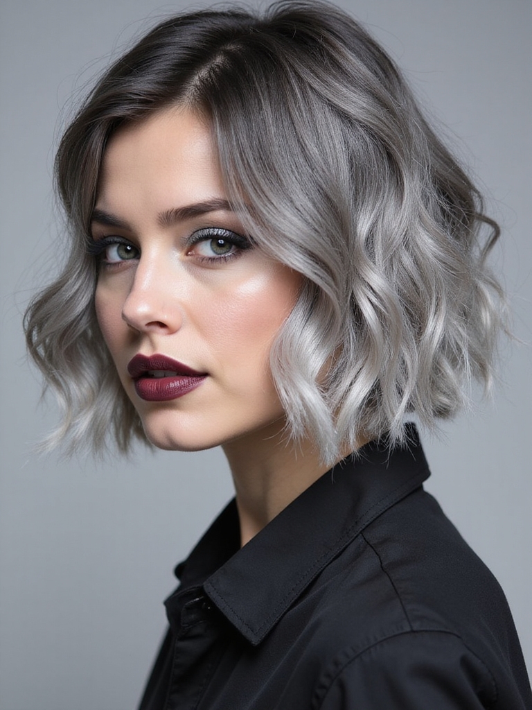 smokey grey ethereal sophistication
