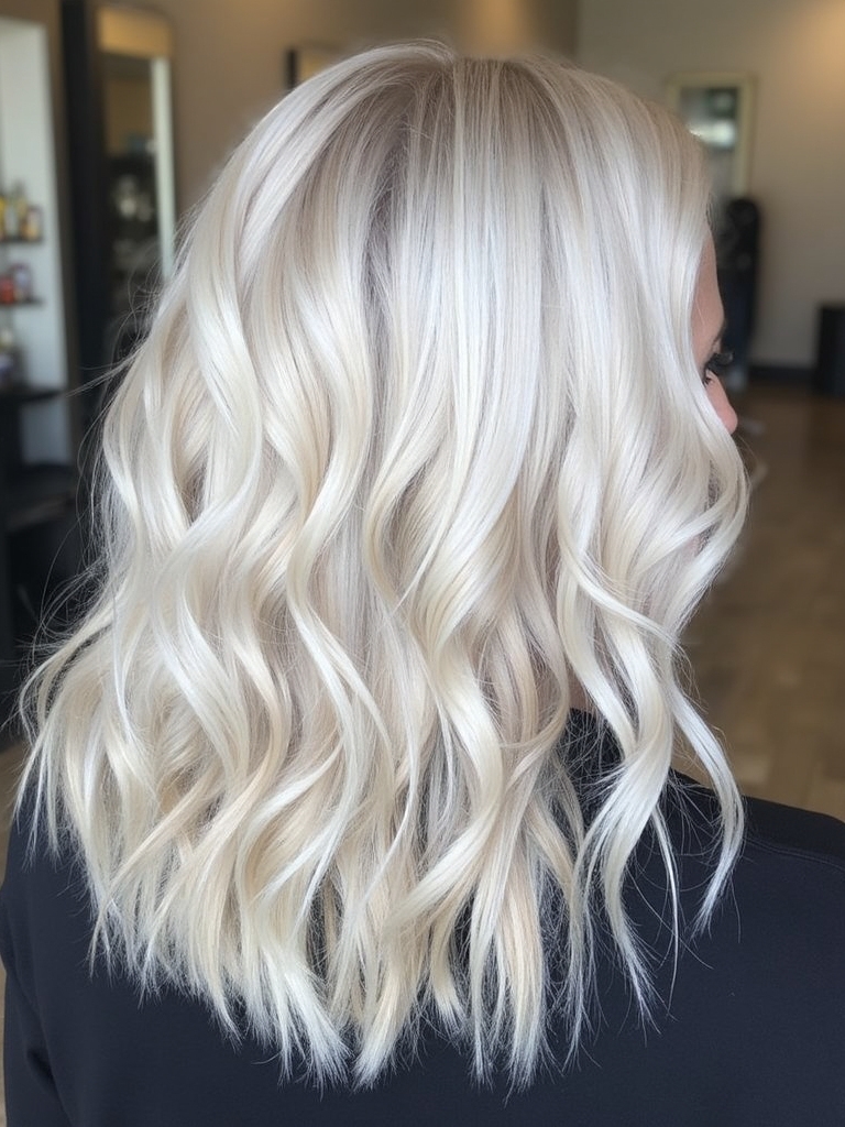 sophisticated metallic silver blonde
