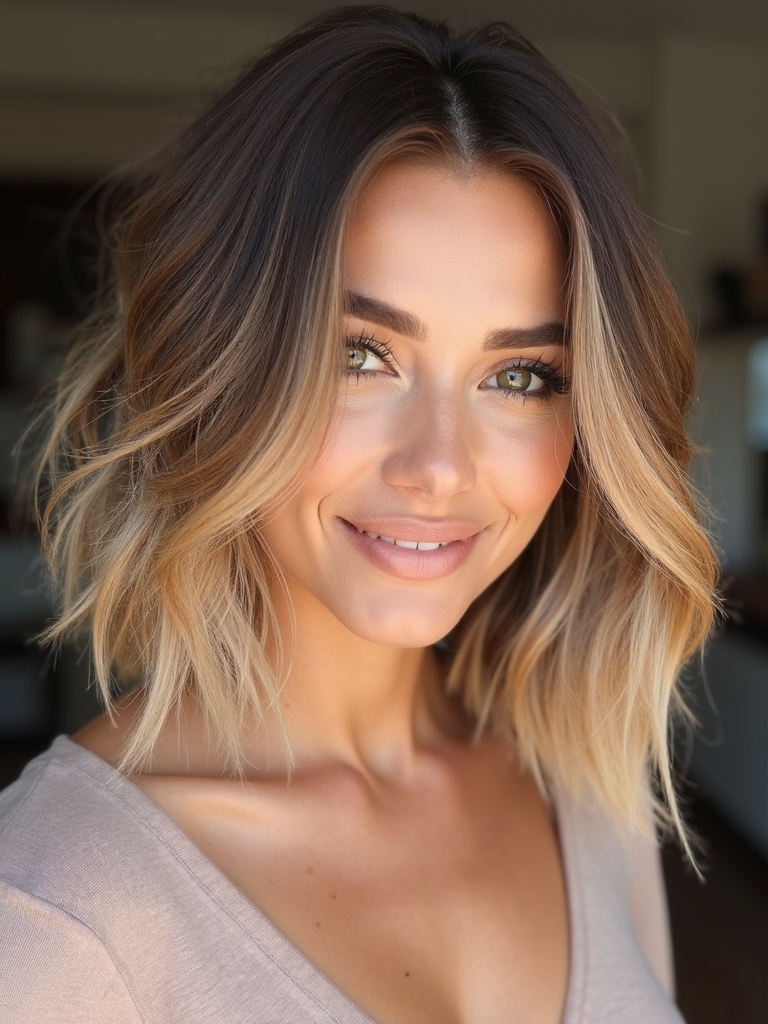 sun kissed golden bronde balayage