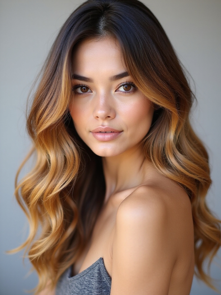 sun kissed honey caramel balayage