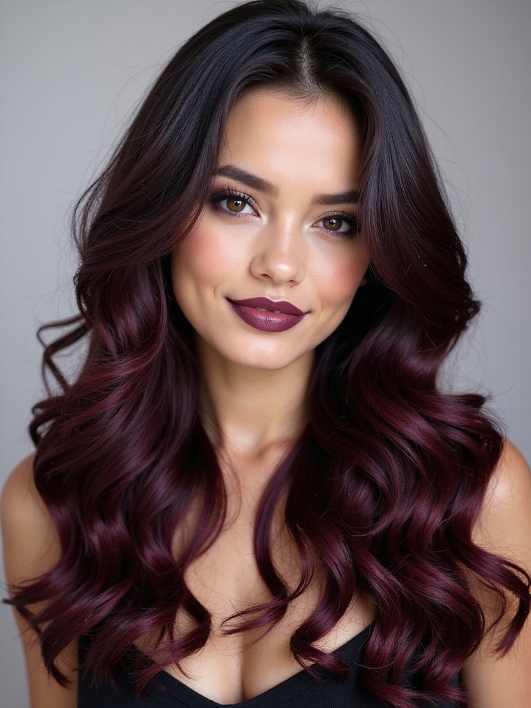 vibrant cherry color waves