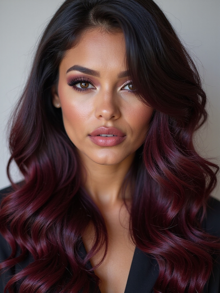 vibrant cherry toned hair gloss