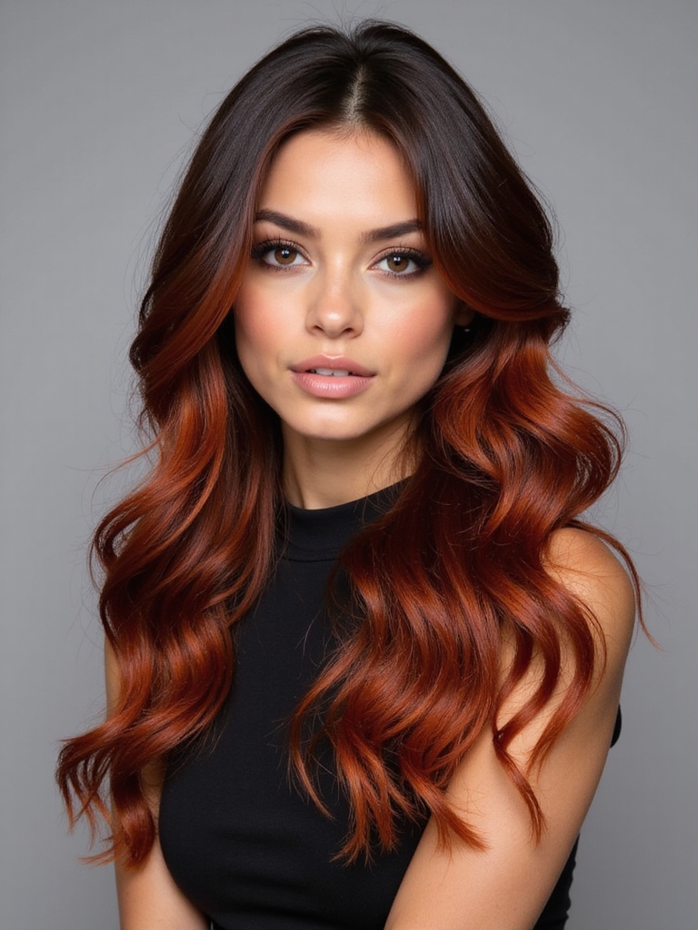vibrant copper hair transformation