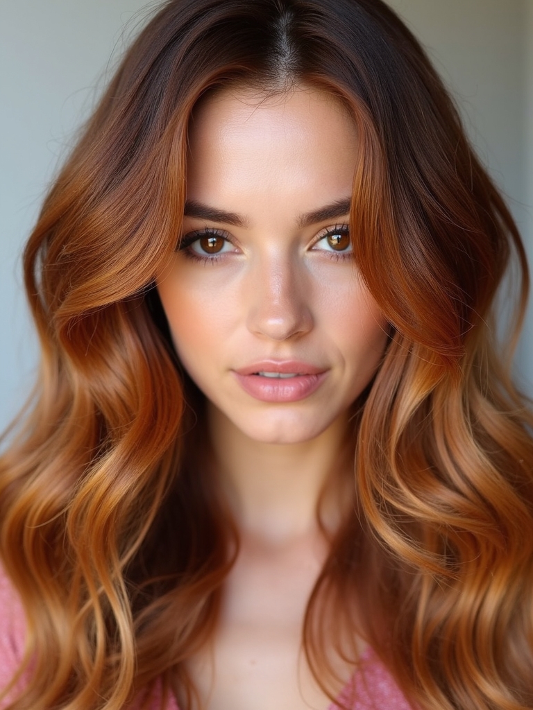 vibrant honey caramel copper