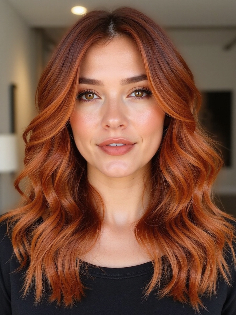 vibrant soft and ombre copper