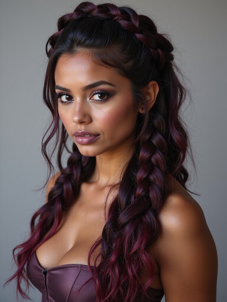 vibrant textured braided artistry