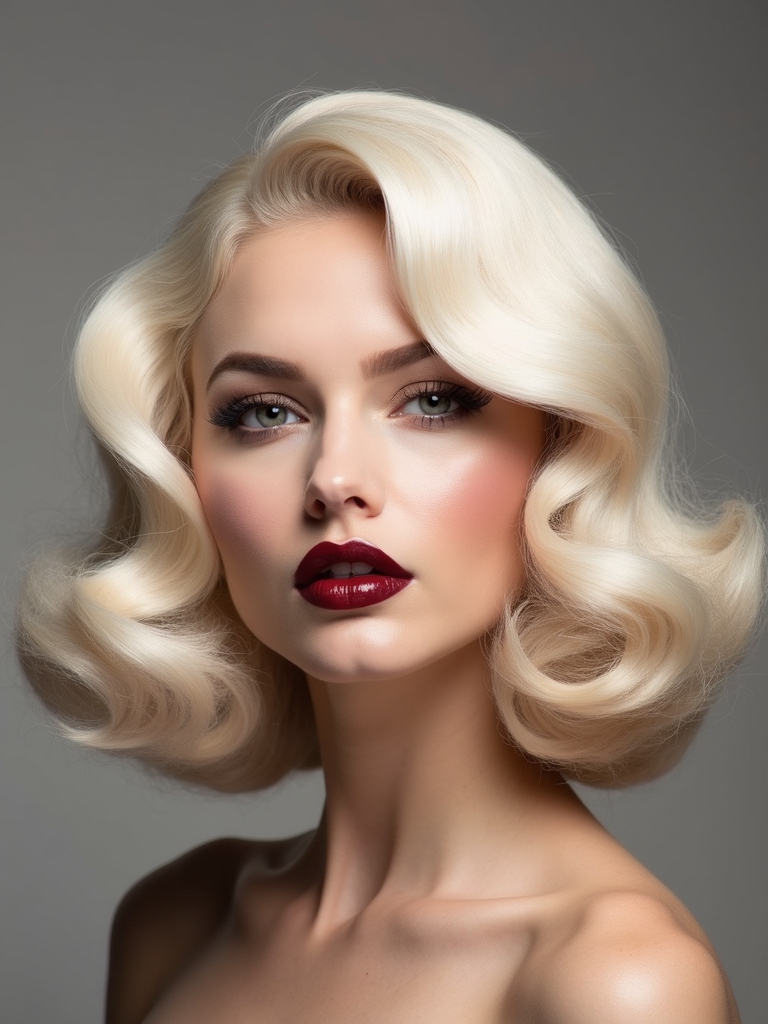 vintage elegance with waves
