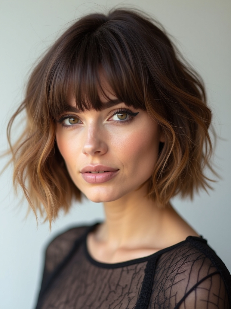 bangs elevate bob hairstyles