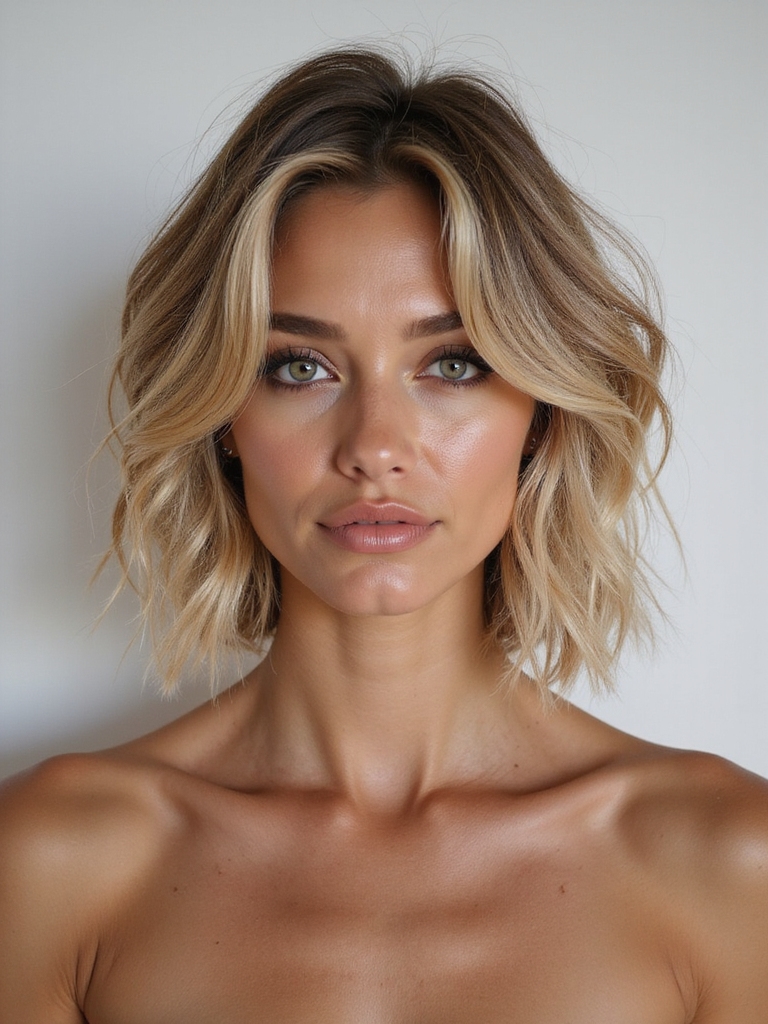 beachy textured french bob