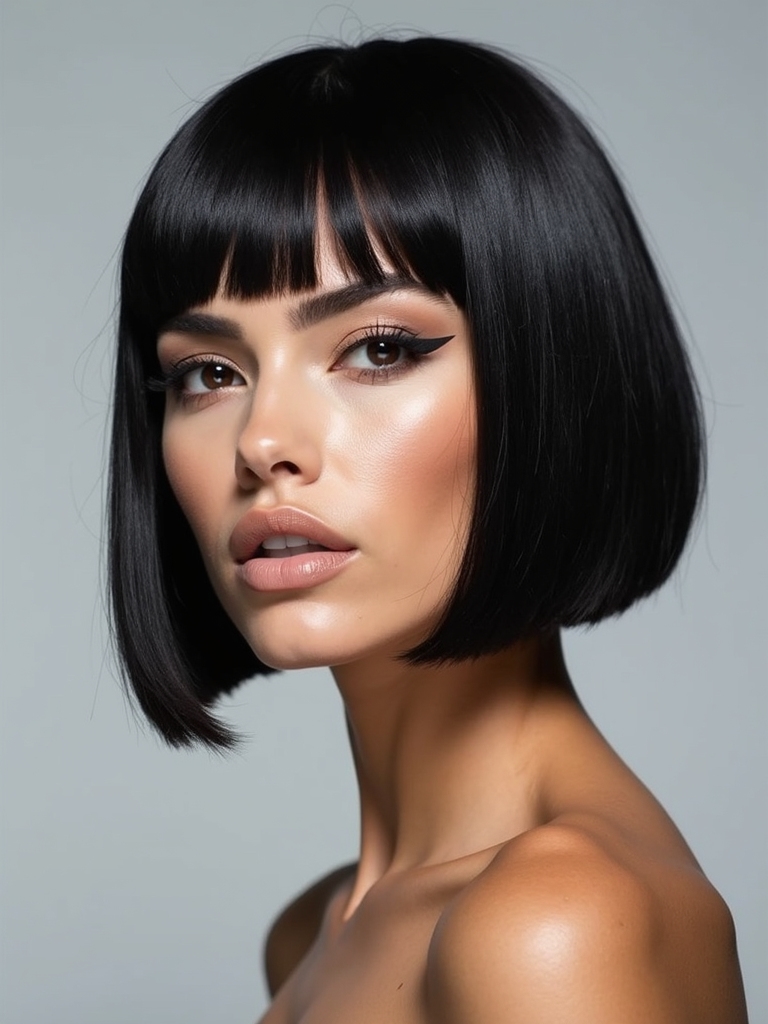 blow dry angled bob techniques