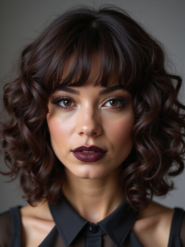blunt curly bob precision