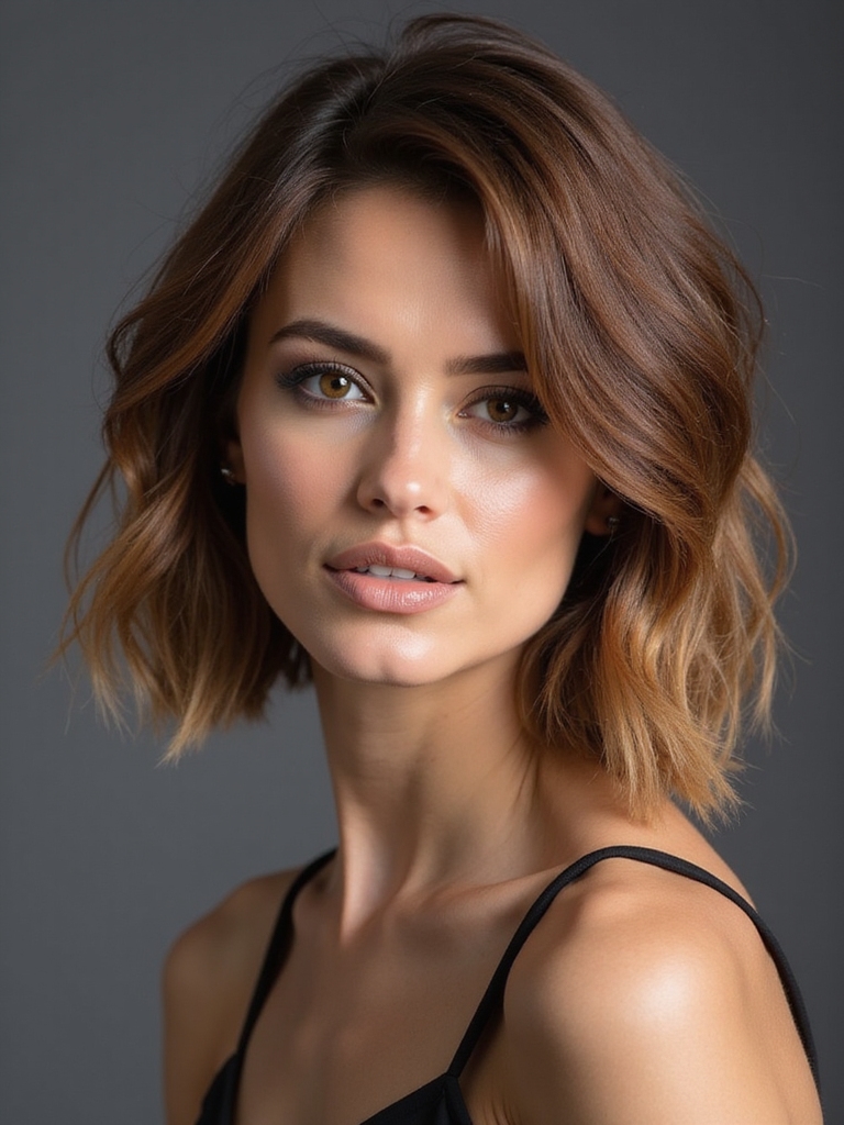 blunt lob with layers