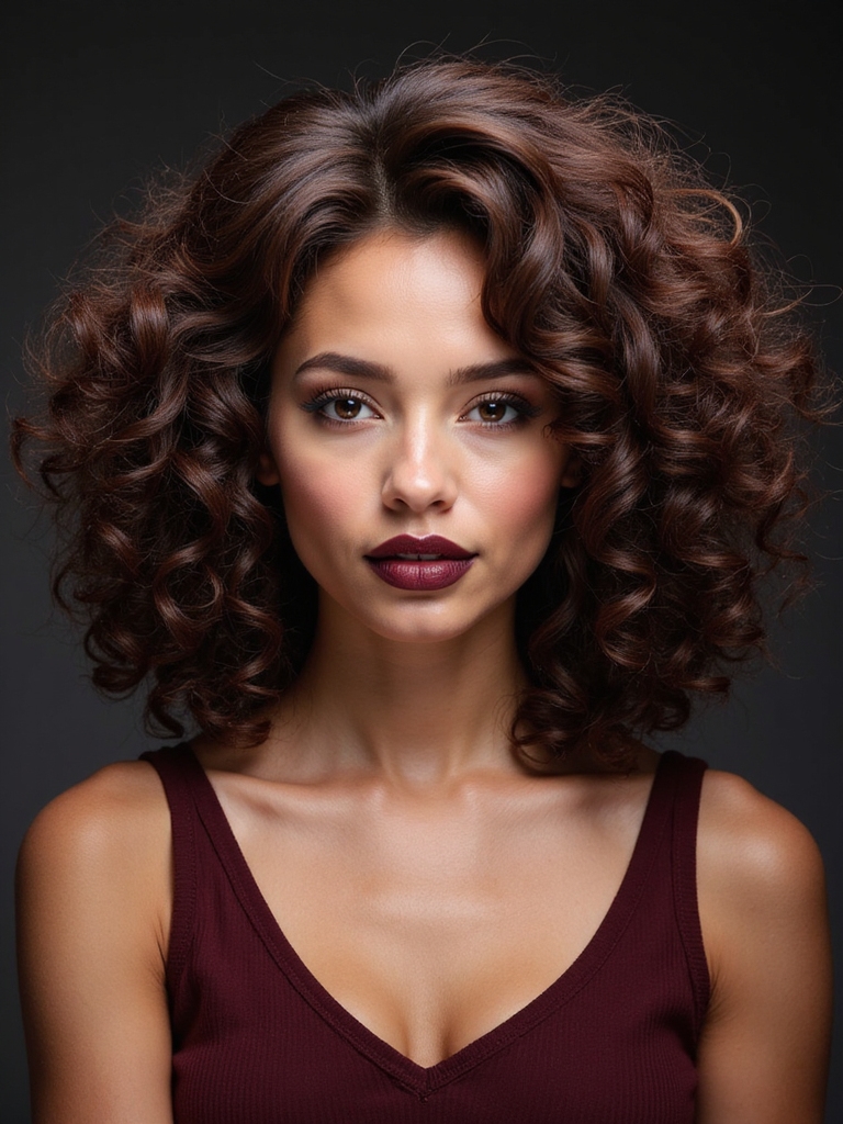 blunt versus feathered curl layers