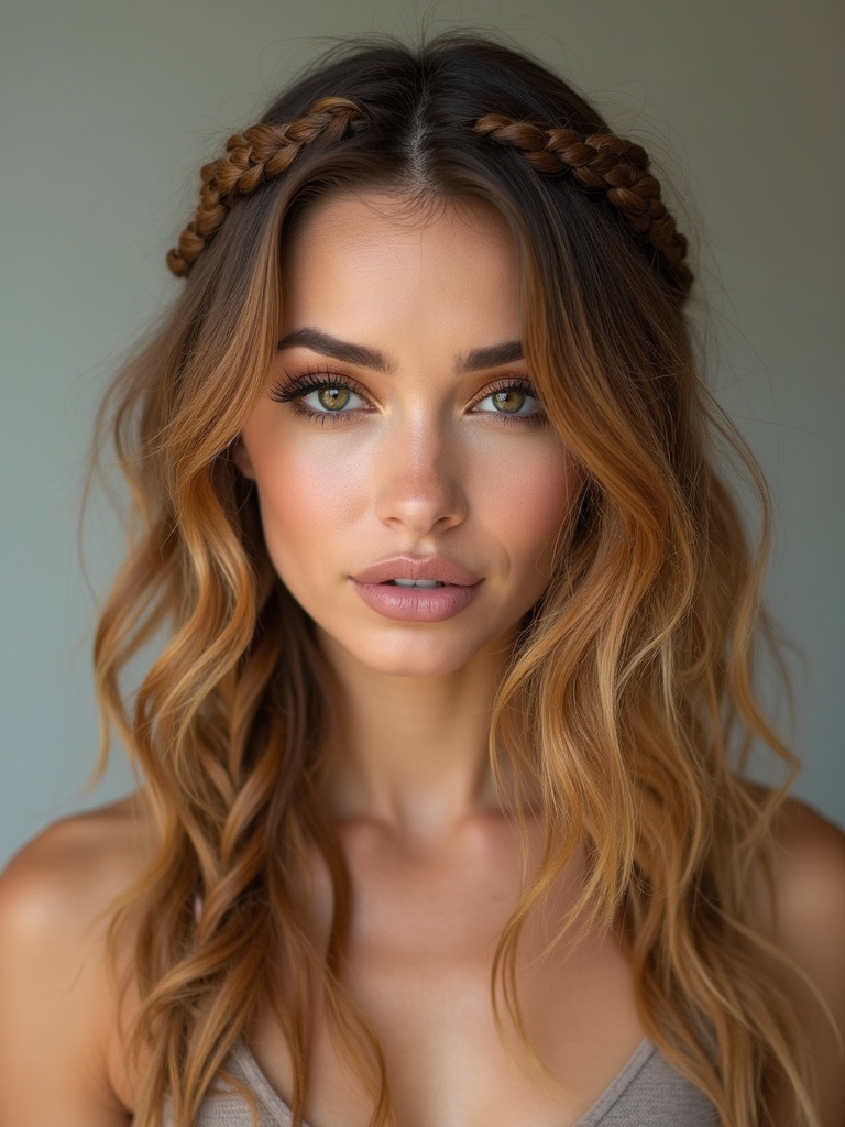 bohemian braided bob elegance