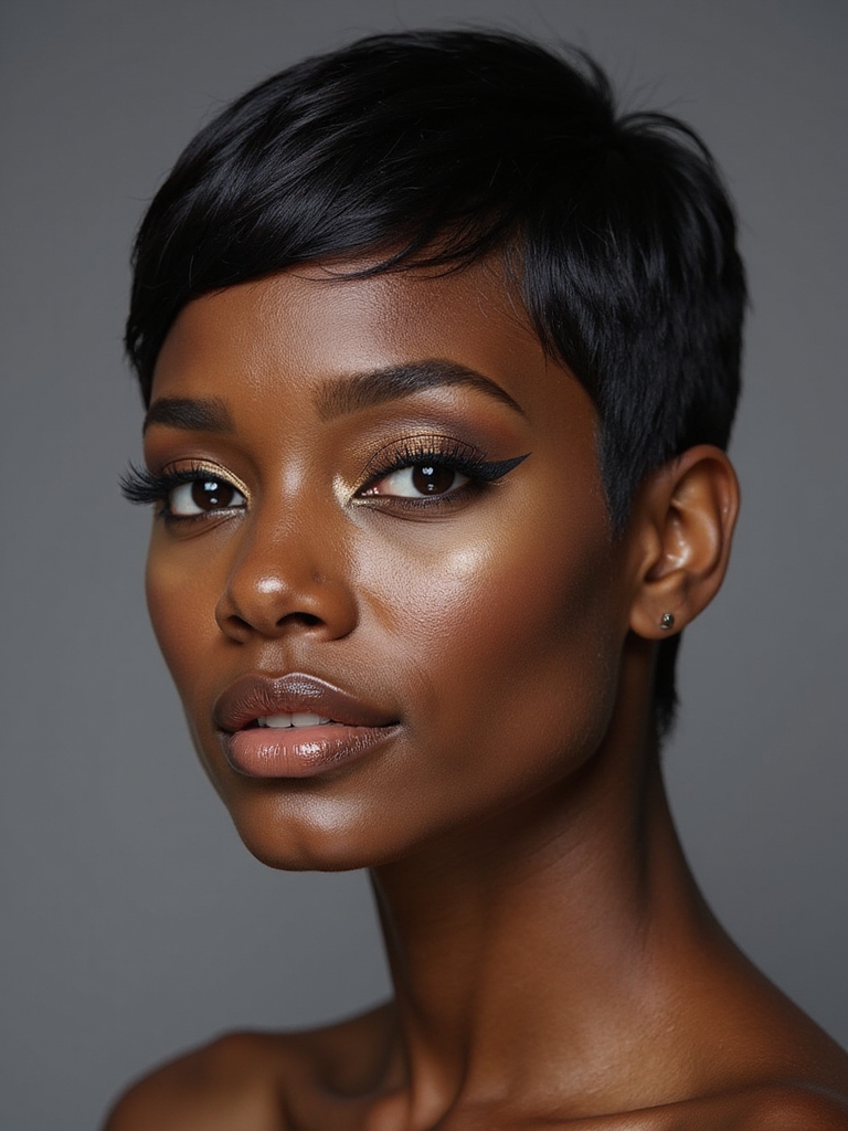 bold contrasting two tone pixie