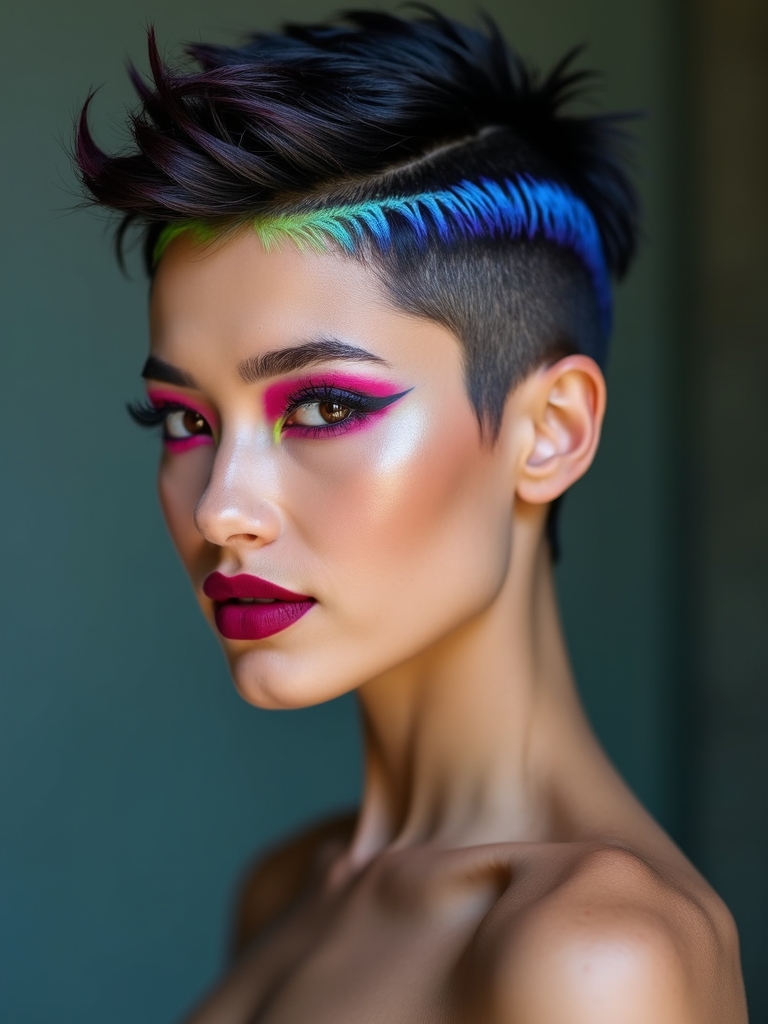 bold jewel tone peekaboo pops