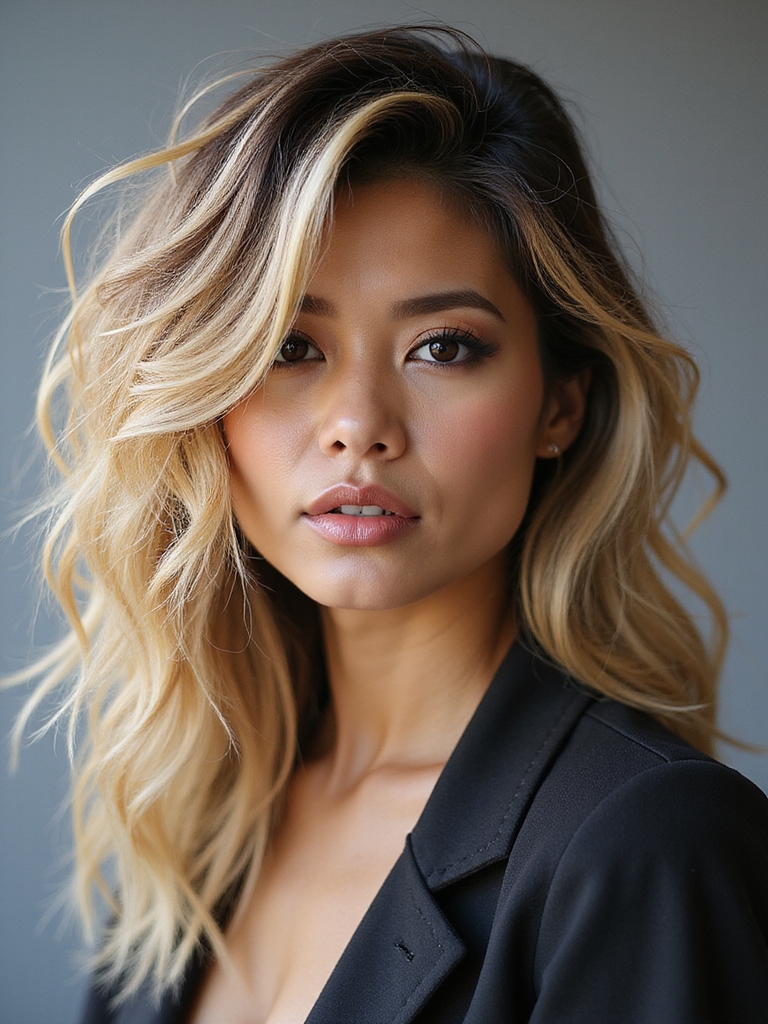 bold long shag mullet