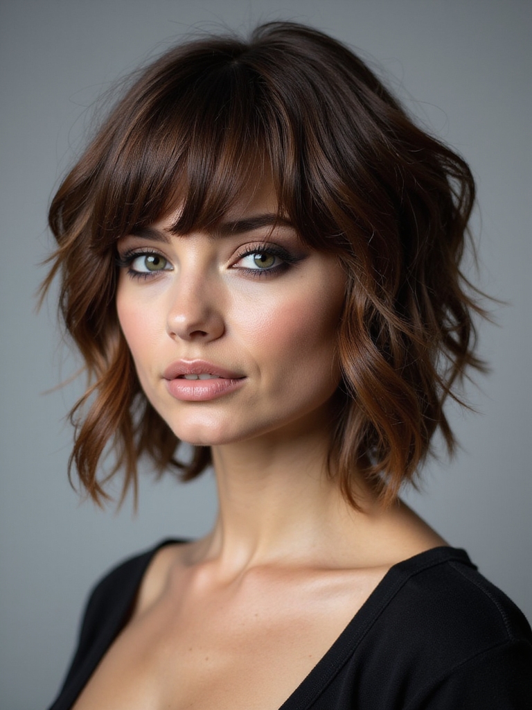 boosted layered tousled volume