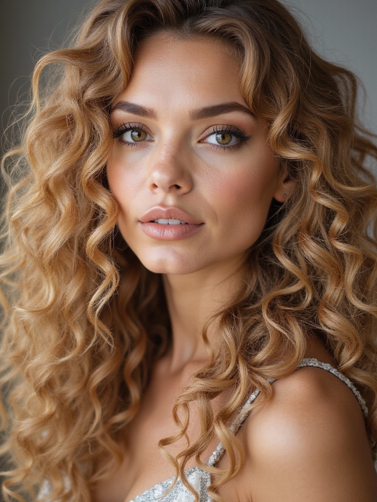 bouncy shaggy curly hairstyles