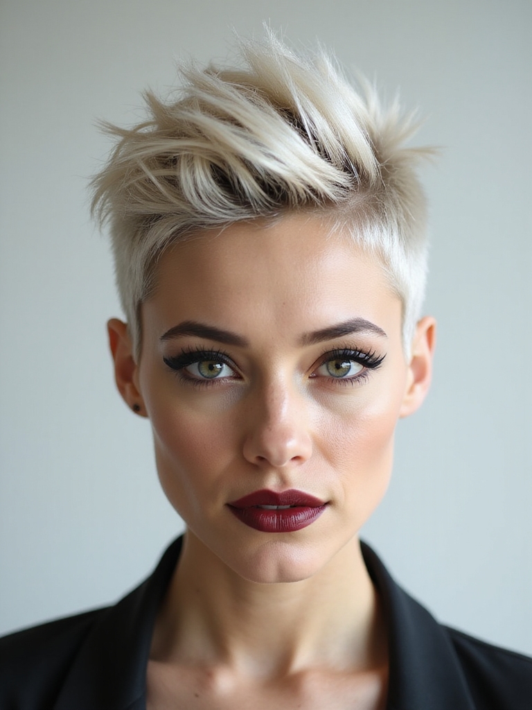 celeb inspired spiky pixie references