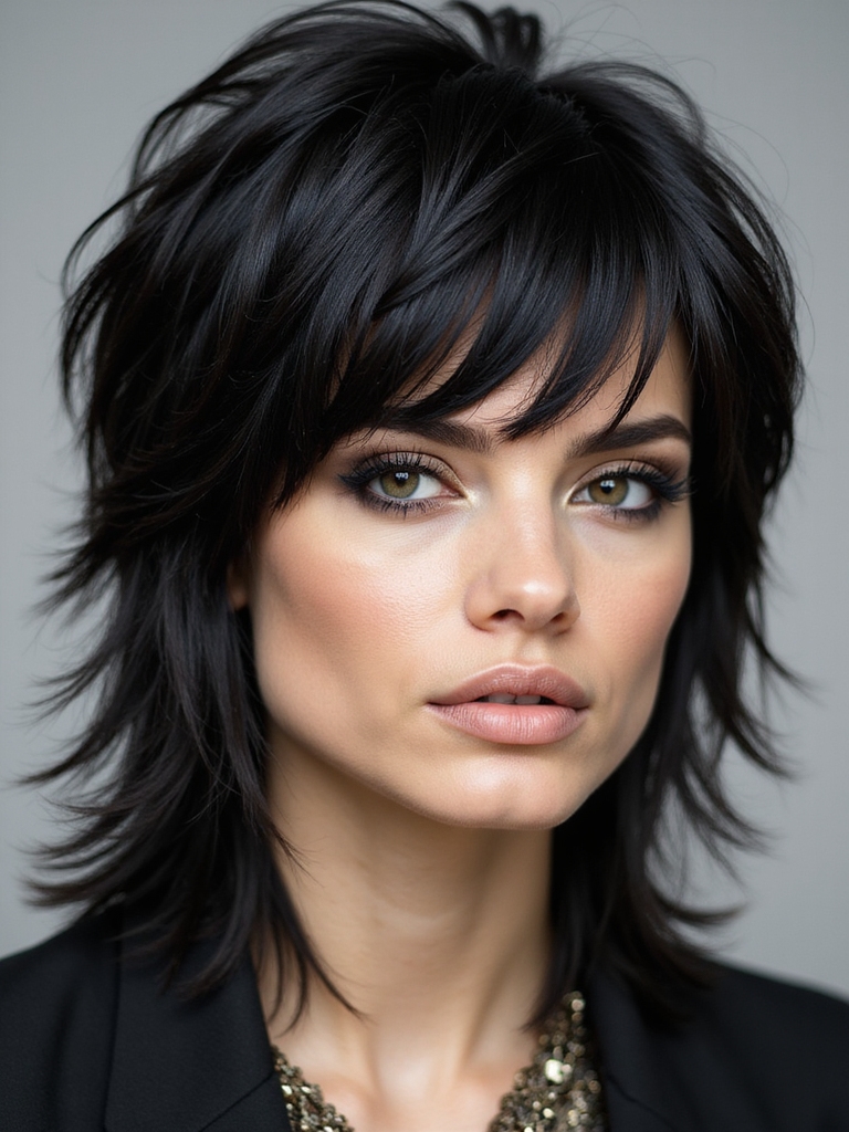 celebrities popularize shag mullet