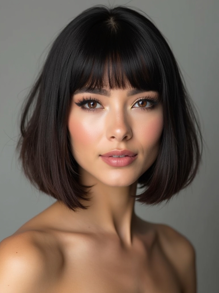 chic low maintenance chin bob