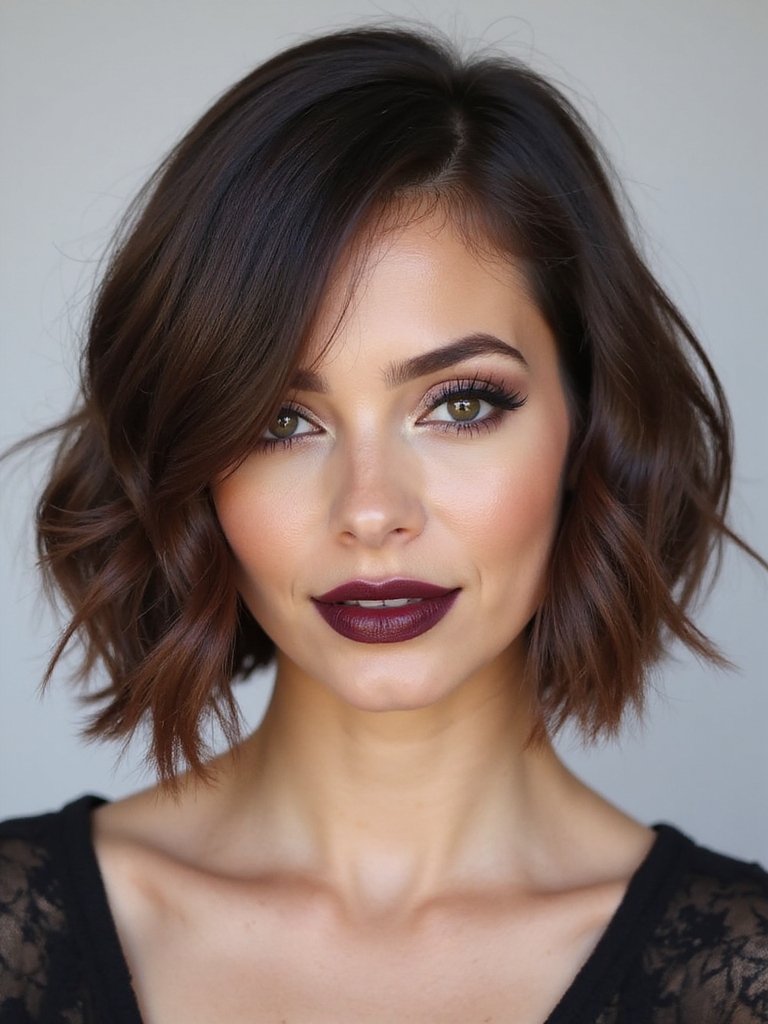 chic low maintenance chin length bob