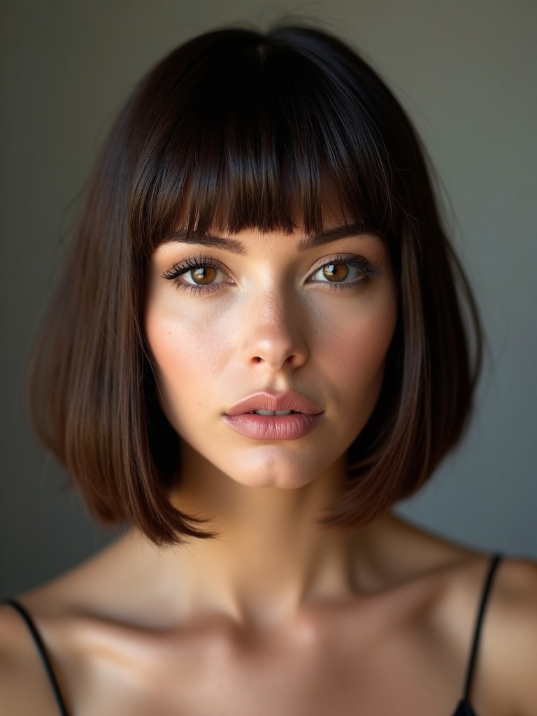 chin length celebrity bob variations
