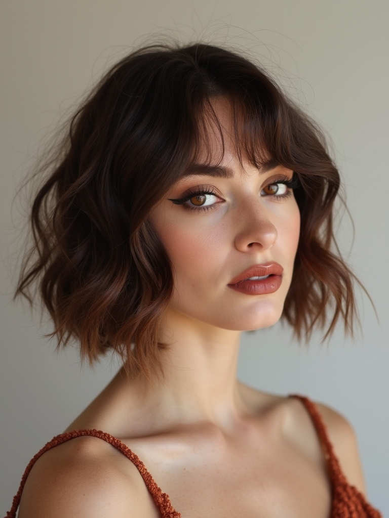 chin length textured french bob