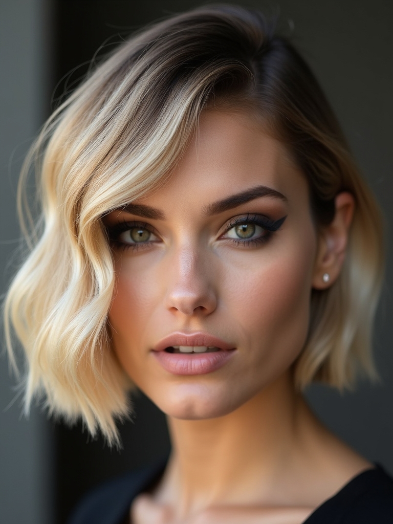 chin length versatile polished bob