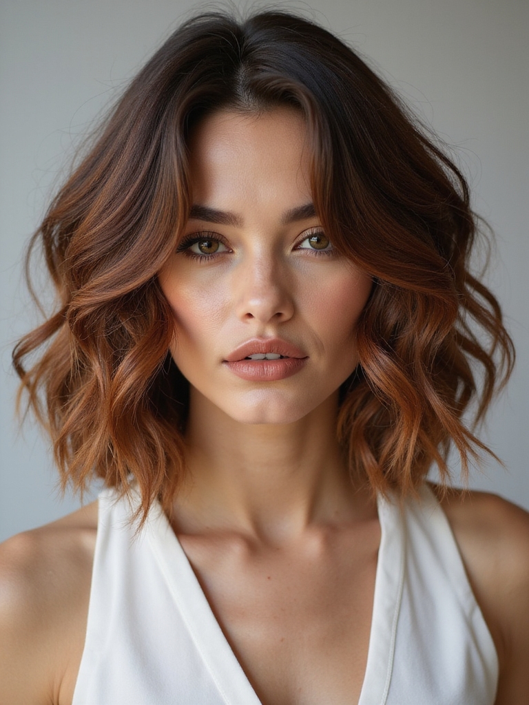 choppy layered bob with dimension