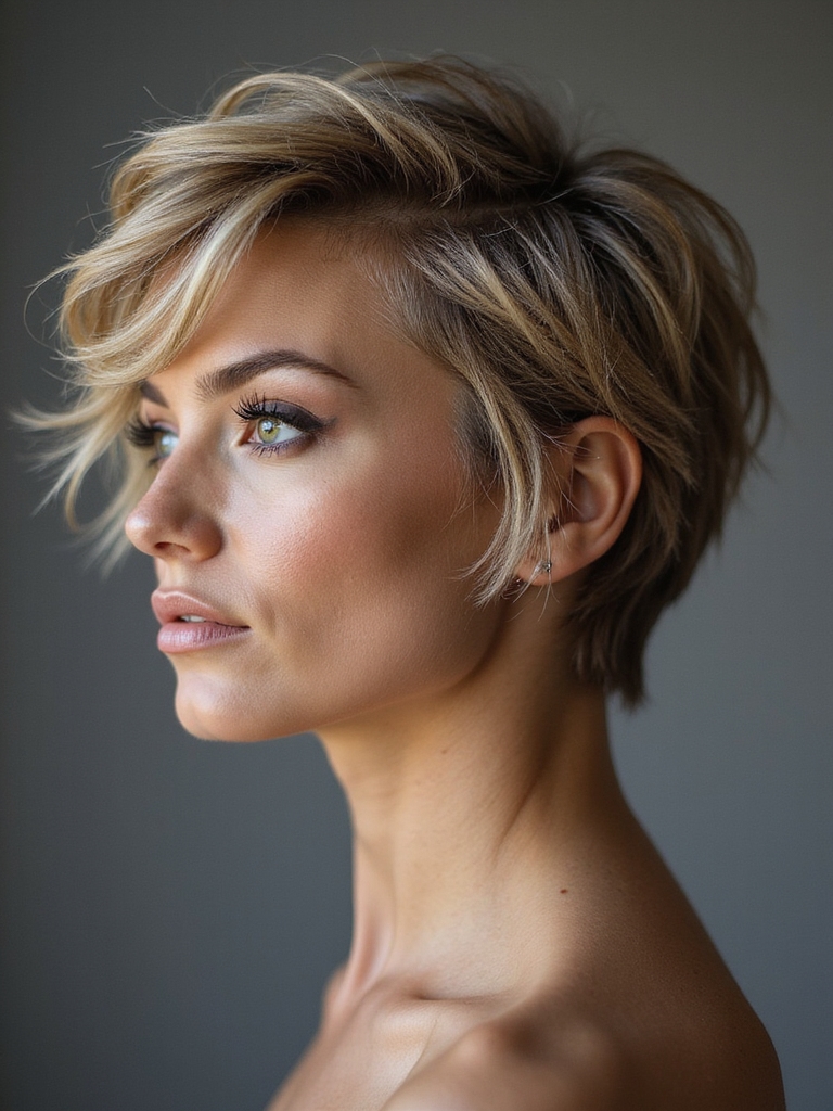 choppy layered pixie movement
